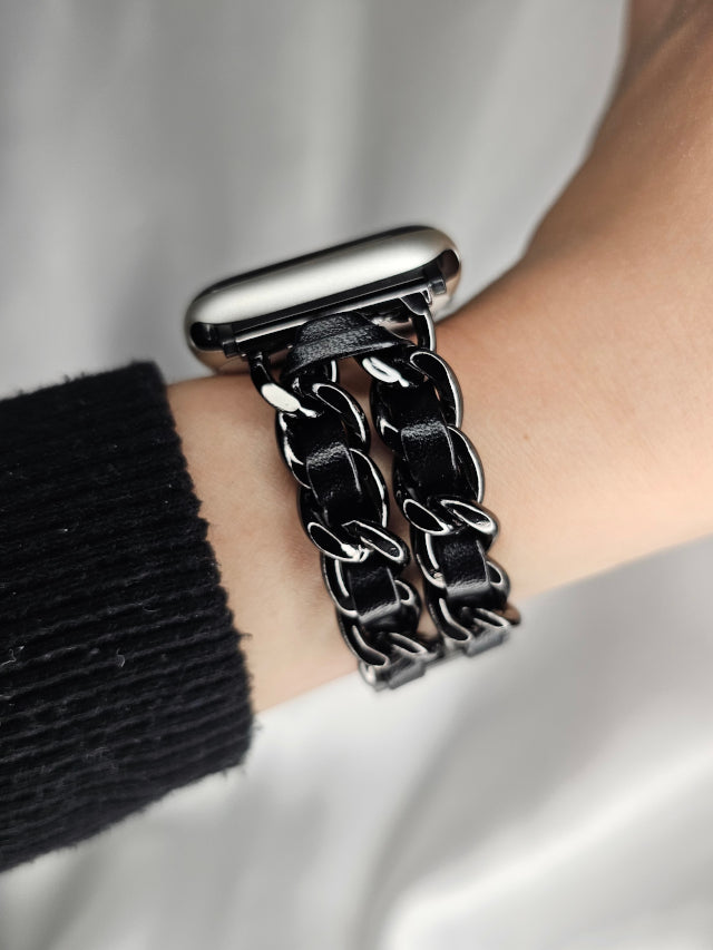 Black Roll Apple Watch Band