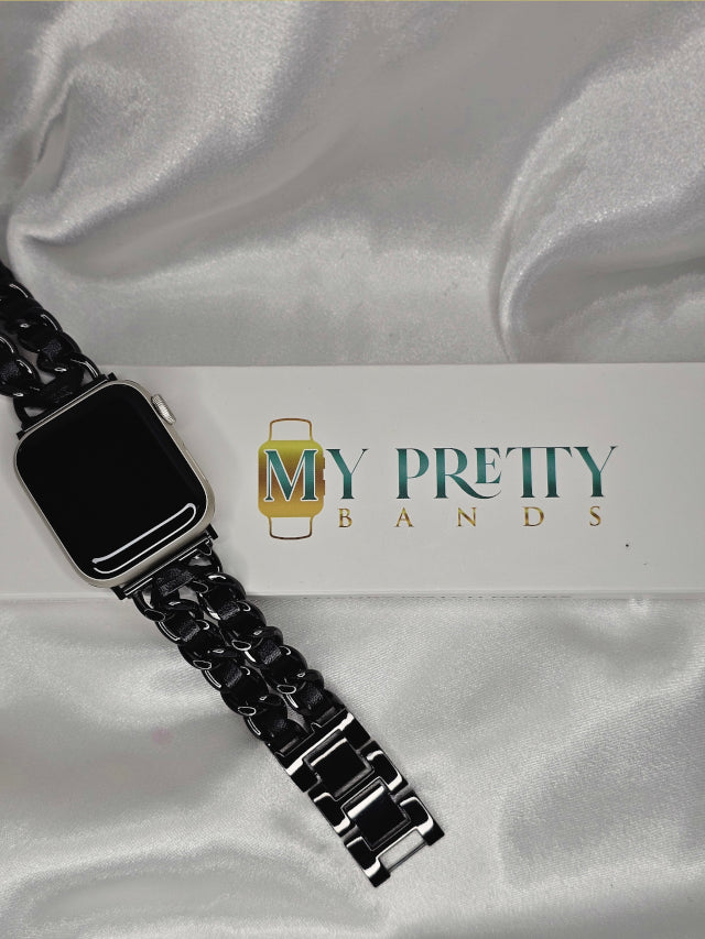 Black Roll Apple Watch Band