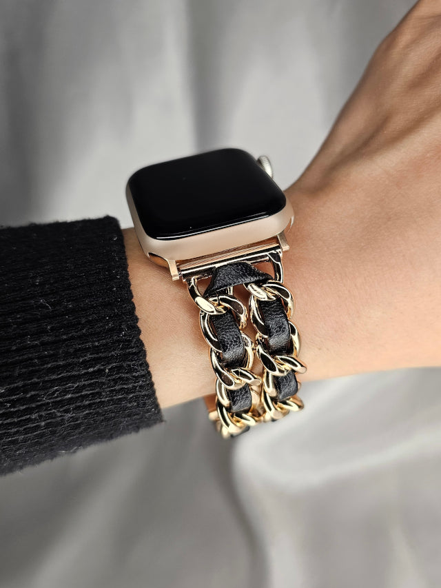 Black Roll Apple Watch Band