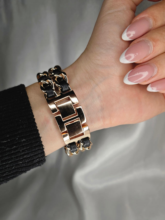 Black Roll Apple Watch Band