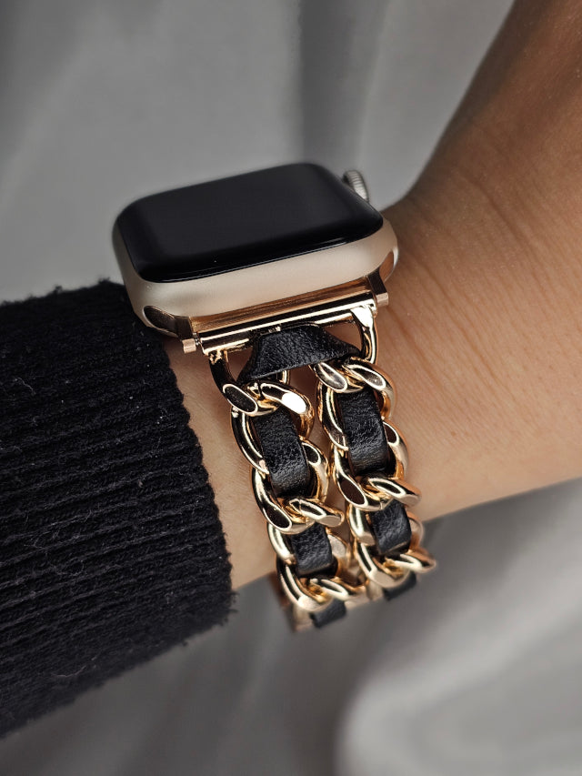 Black Roll Apple Watch Band