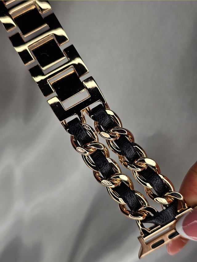 Black Roll Apple Watch Band