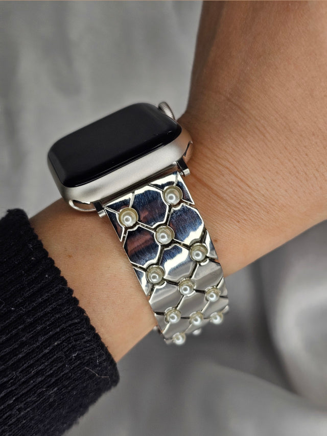 White Pearl Apple Watch Band