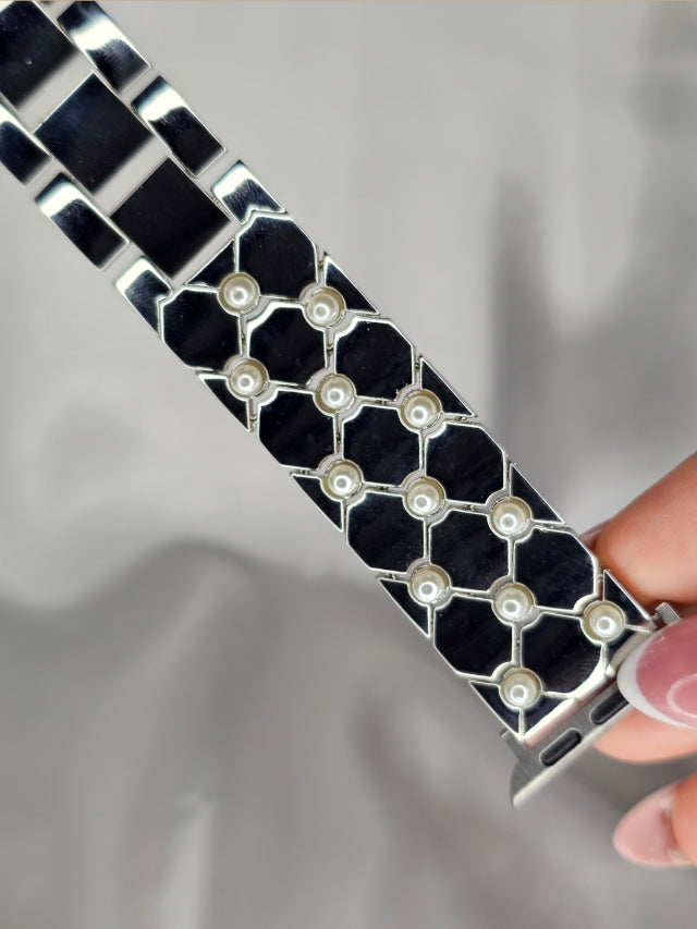 White Pearl Apple Watch Band